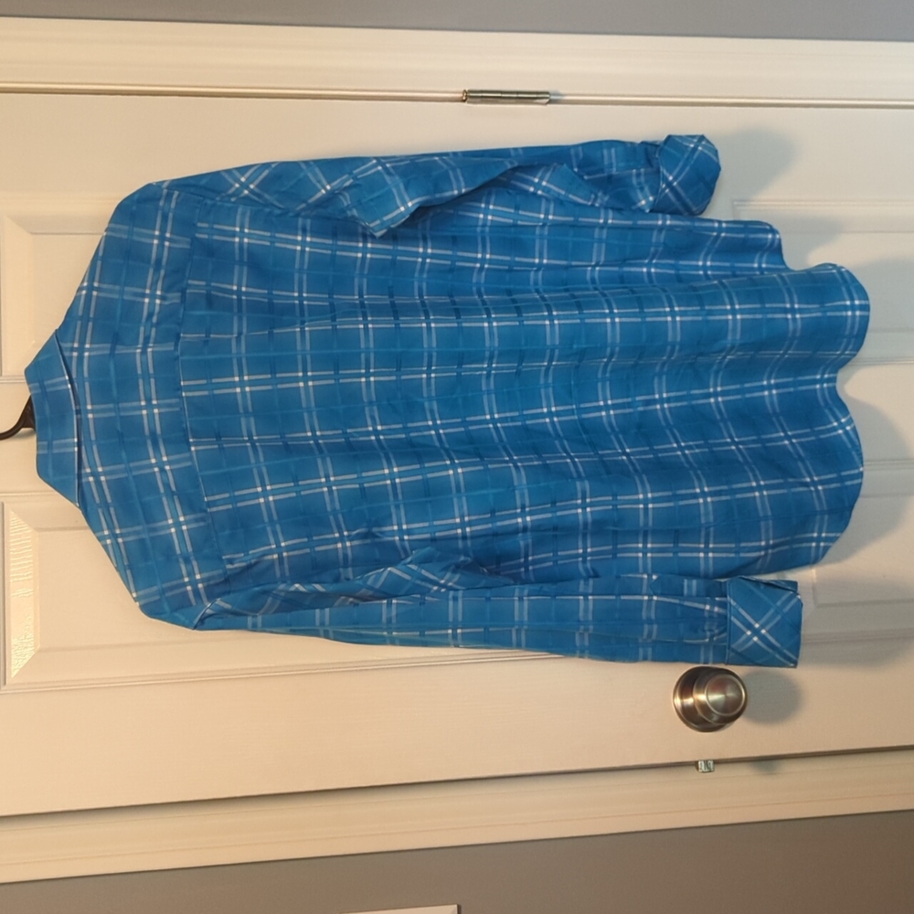 Bugatchi Uomo Blue Button Down - image 3